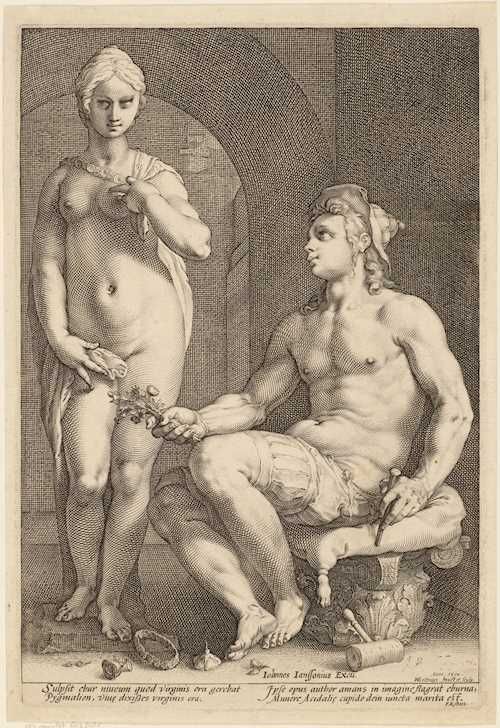 HENDRICK GOLTZIUS Pygmalion and Galatea.
